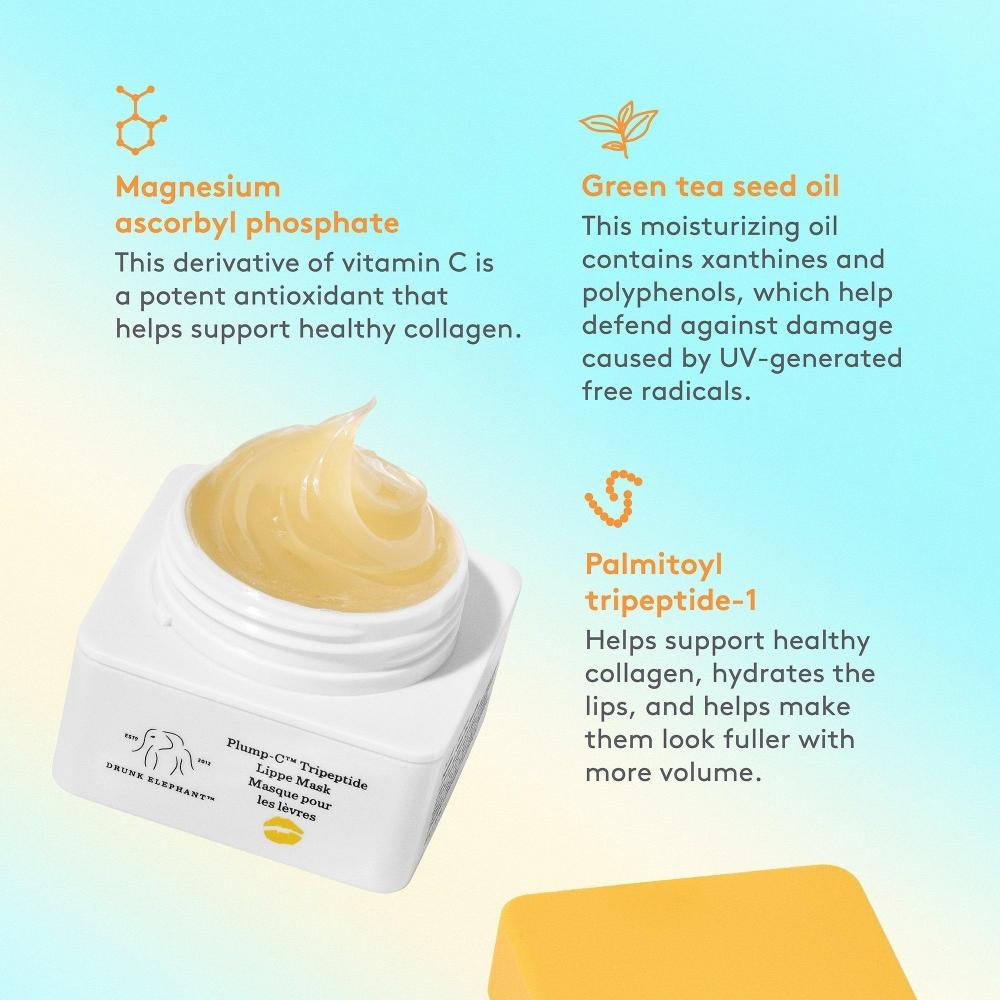 Drunk Elephant Plump C Tripeptide Lippe Mask 0.7 Oz