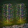 Runtow 1pc 100LED Solar Firecracker Lights, Waterproof Lawn Lamp ,Outdoor Yard Garden Decor,Christmas Wedding Pathway Decor
