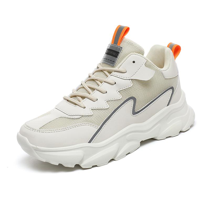 Fashion Men's Sports Shoes Outdoor Lace-Up Low-Top Reflective Material Running Shoes Suitable for Jogging Running Sports Shoes