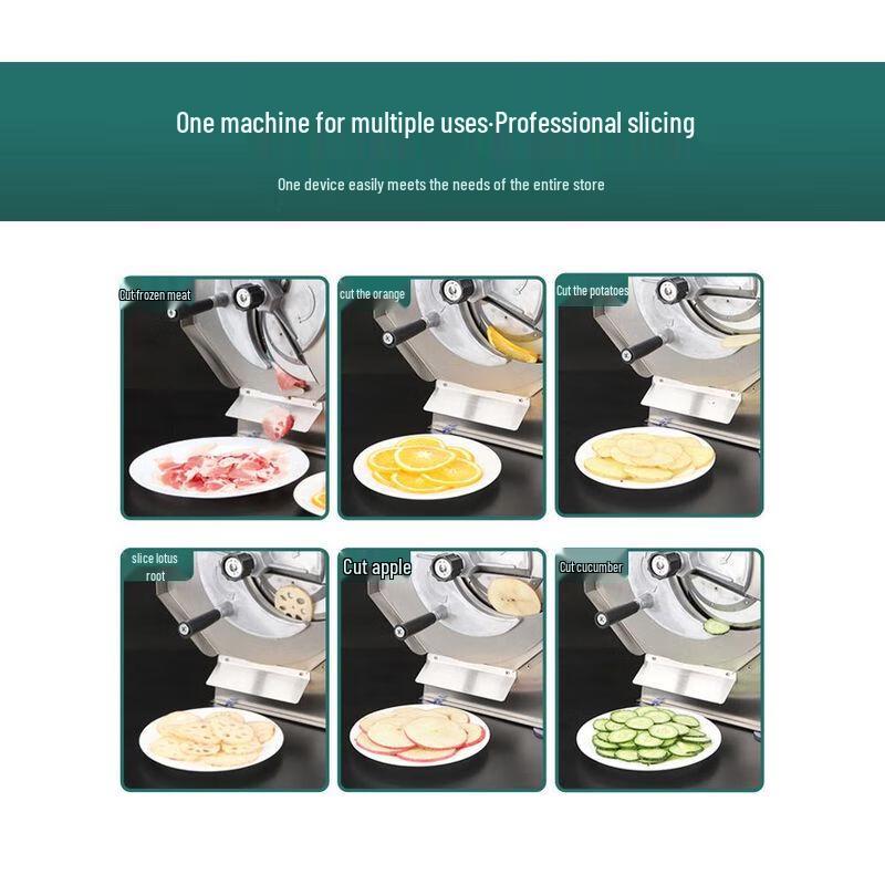 Commercial Multi-functional Stainless Steel Food Slicer