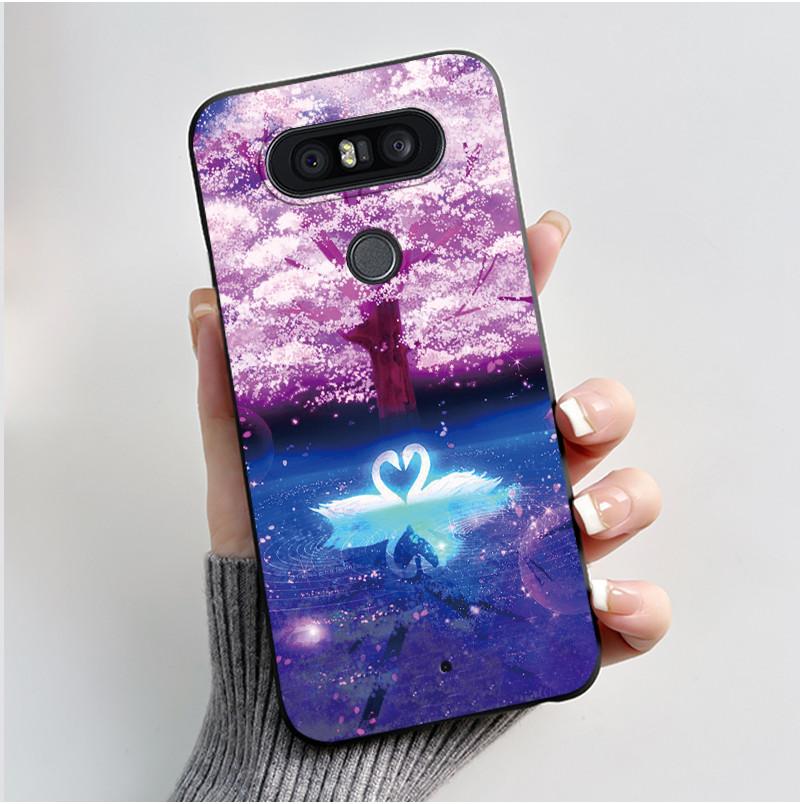 Casing For LG Q8 2017 Soft Case H970 Aesthetic Fashion Cute Cat Phone Back Cover For LG Q8 Q 8 LGQ8 Shockproof Silicone Bumper