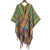 Women'S Bohemian Shawl Travel Ethnic Large Cape Fashion Winter Tassel Warm Scarf