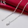 925 Sterling Silver 4mm Men's Necklace Fashionable Wedding Jewelry