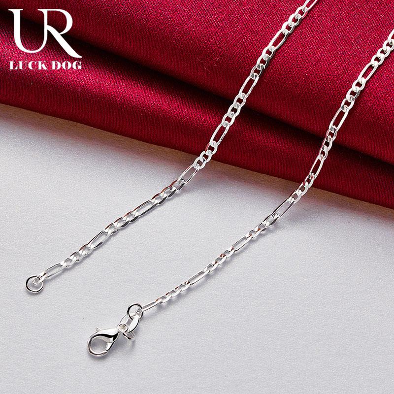 925 Sterling Silver 4mm Men's Necklace Fashionable Wedding Jewelry