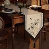 French Pastoral Style Table Flag Luxurious Retro Tassel Table Runner Suitable for Dining Tables TV Cabinets and Side Tables Middle Decorative Banner