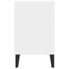 TV Cabinet with Metal Legs White 103.5 x 30 x 50 cm