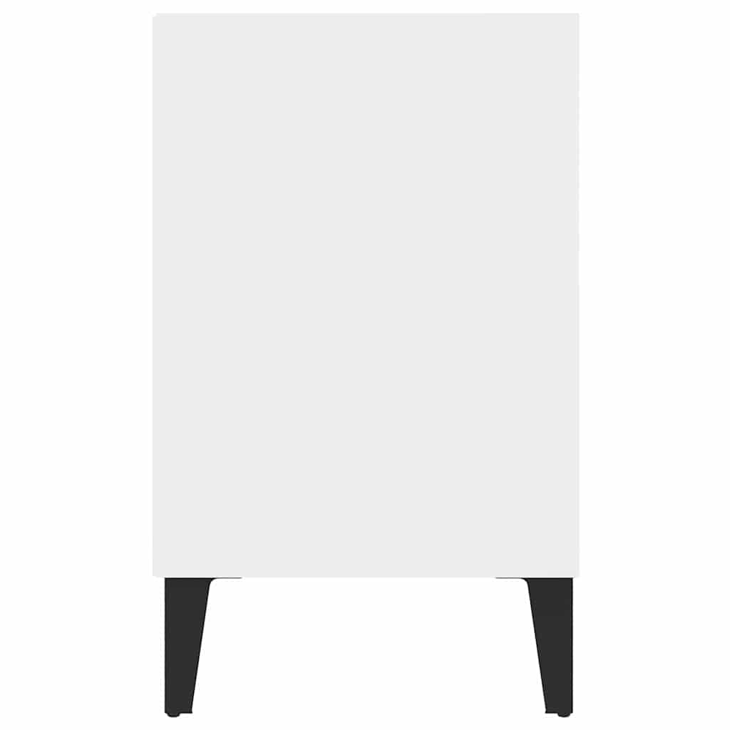 TV Cabinet with Metal Legs White 103.5 x 30 x 50 cm