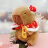 Year Cute New Capybara Plush Toy Festive Cartoon Doll Girls Kids Gift Holiday