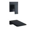 Brass Black Waterfall Basin Tap Chrome Waterfall Bathtub Sink Faucet Single Handle Bathroom Cold And Hot Mixer Tap Faucet