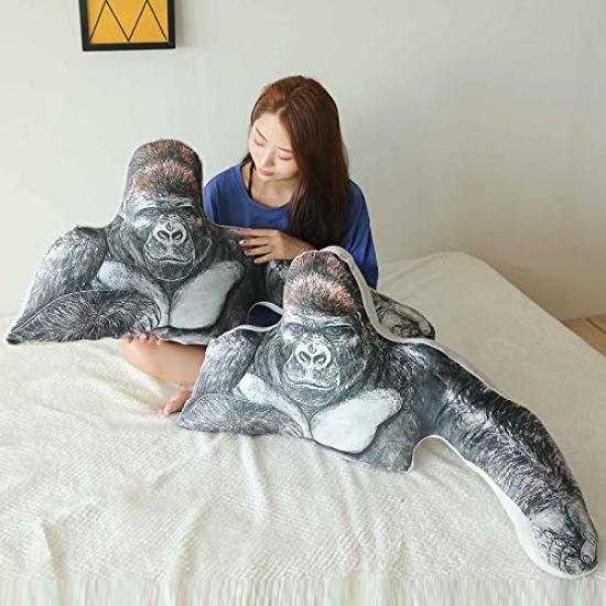 Plush Gorilla Monkey Animal Body Arm Cute Birthday Pillow, Pillow, Toy, Gift, Kids, Present, 4590cm