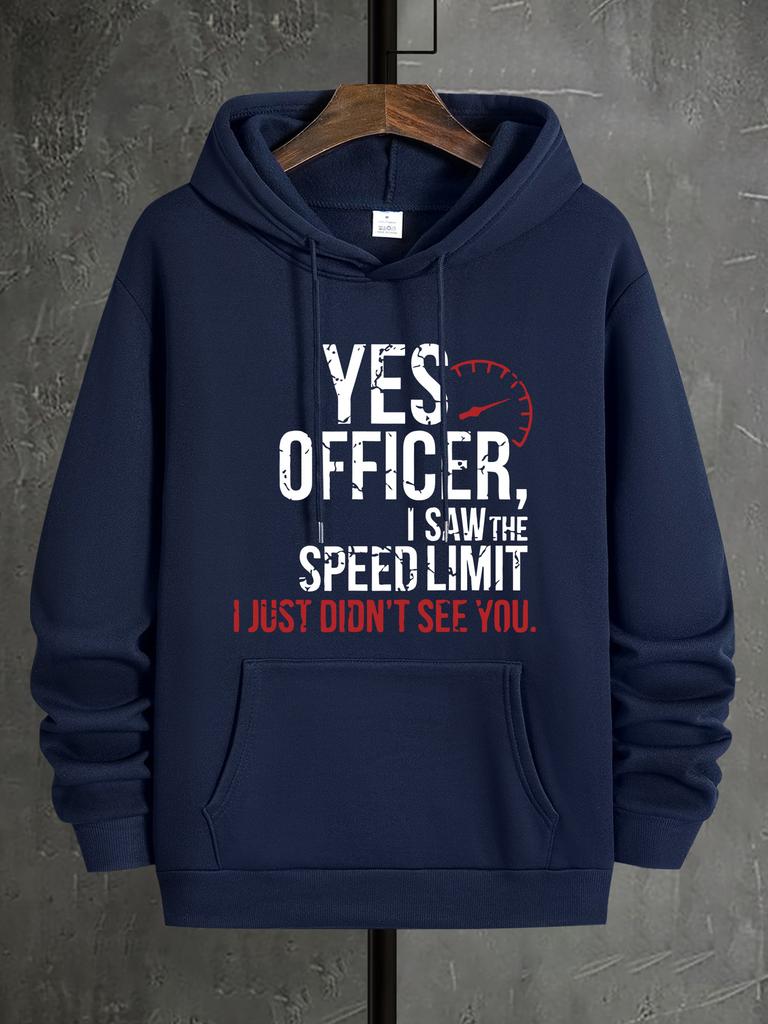 Men's Casual Hoodie with Geometric Print Polyester Kangaroo Pocket Machine Washable Perfect for Spring Fall