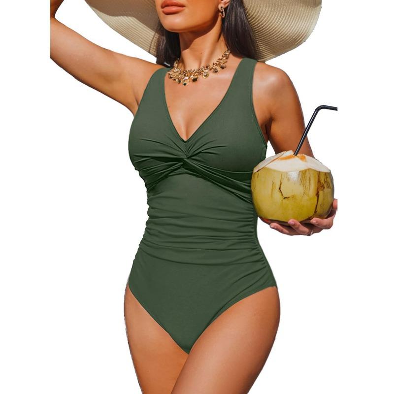 New Popular One-piece Bikini Sexy Leopard Print Splicing European and American Thin Waist Swimsuit Swimsuit