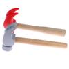 Children's Simulation Hammer Wooden Handle Solid Hammer Toy Beat Repair Tool Mini Wooden Hammer Solid PP Plastic Super Strong