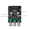 Bluetooth-compatible Stereo Power Amplifier 2x50W 2 Channel Sound Stereo Receiver with TrebleBass for Car Home
