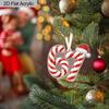 2pcs Number 67 Christmas Ornaments, Candy Cane Festive Pattern, Hanging Decor for Xmas Tree or Car Home Holiday Parties Easy To Hang Christmas Gifts