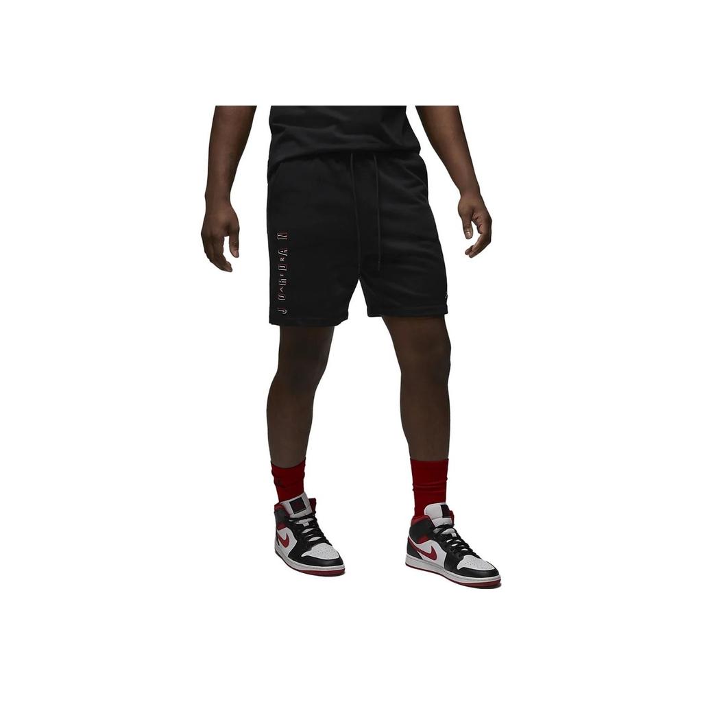 Jordan Essentials Logo Drawstring Shorts Men Bottoms Black DX9675-010