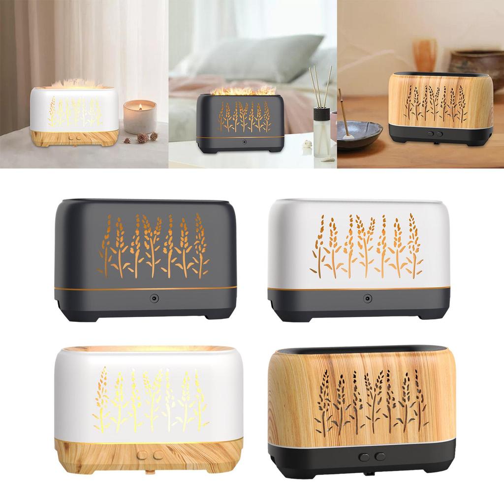 Umidificador de Chama Difusor de Aroma 200ml USB Desktop Escritório Berçário Decoração de Quarto