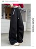 2025 Girls' Spring/Autumn Middle School Straight-Leg Cargo Sweatpants