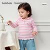 Balabala Girls' Striped Long-Sleeve T-Shirt