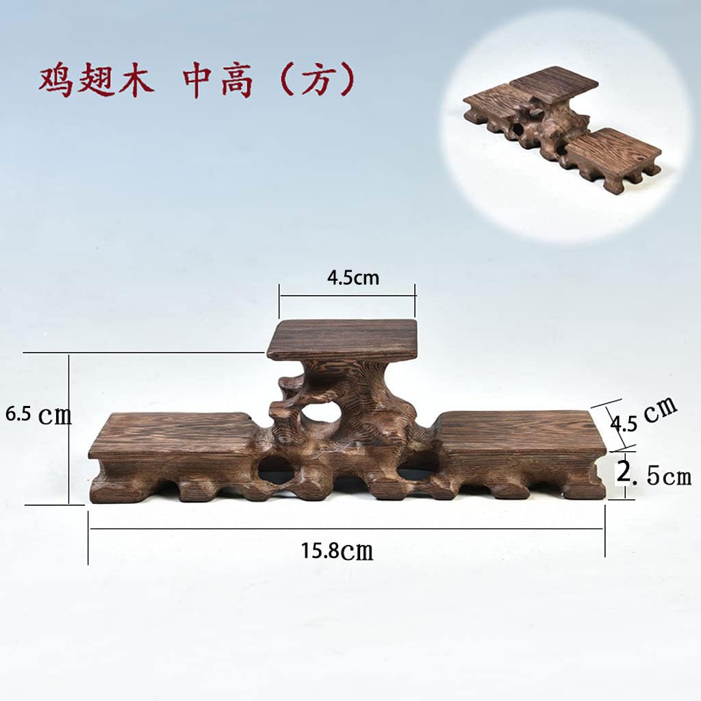 [Wood Carving Buddhist Altar] Wooden Buddhist Statue Stand, Indoor Display Stand, Karaki, Mini Pedestal, Display Stand, Stylish, Antique, Solid Wood,