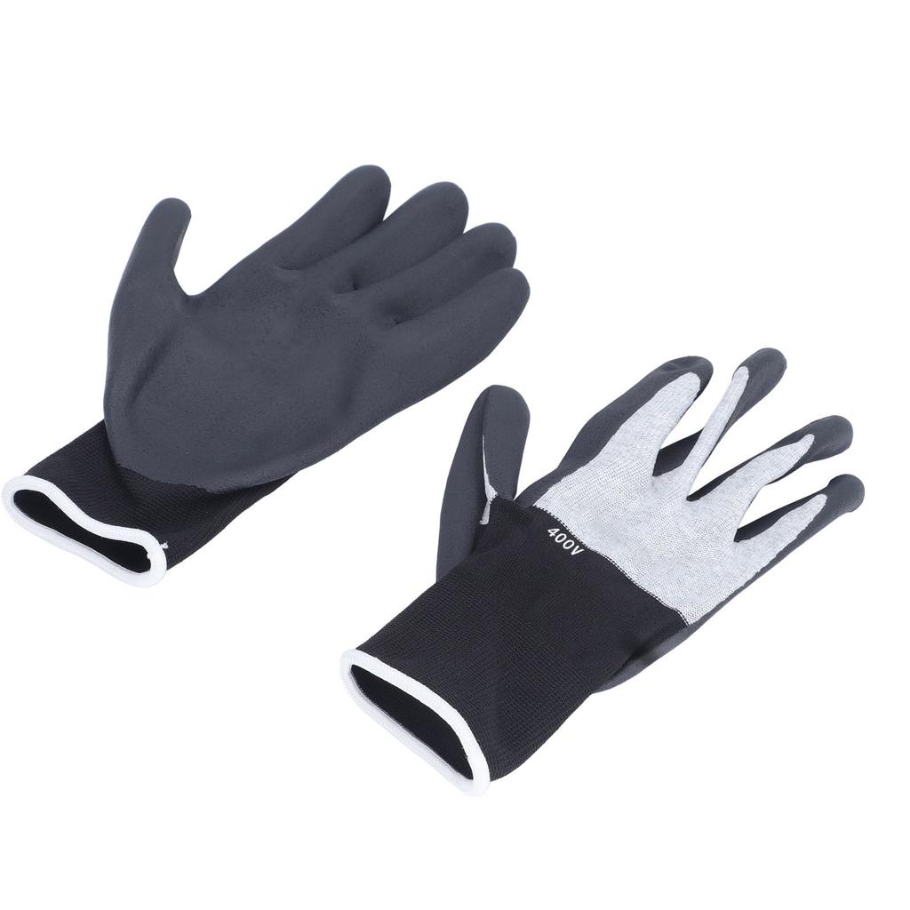 Insulated Electrician Gloves 400V High Voltage Resistant Flame Retardant Rubber Non Slip Texture Pre