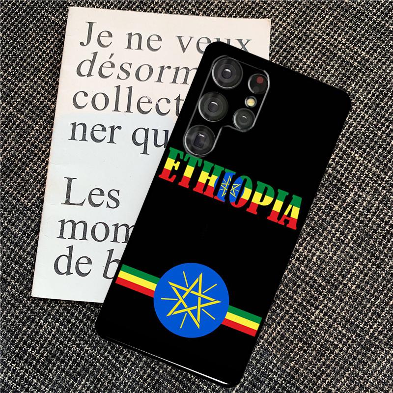 Cool Ethiopia Flag Case For Samsung Galaxy S25 Ultra S20 S21 S22 S23 S24 Ultra S9 S10 Plus S25 FE Back Cover