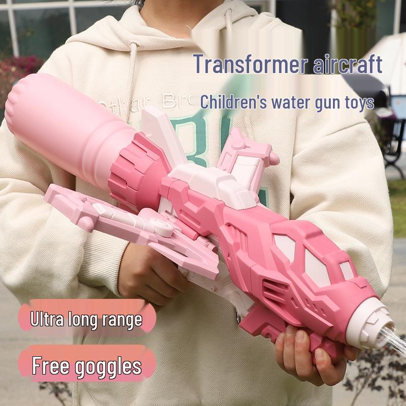 Large Capacity Water Gun Toy for Girls - Pull-Type Squirt Gun with Girlish Heart Design