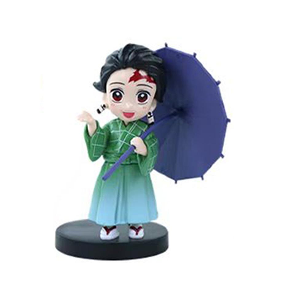 Anime Genuine Demon Slayer Action Figure Plum Rain Series Kochou Shinobu Tomioka Giyuu Kanroji Mitsuri Mystery Box Toy Gift