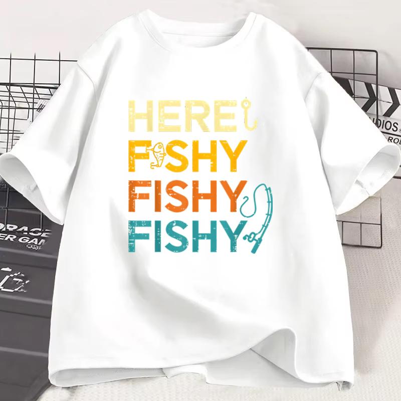 Fun Cat Graphic Tshirts Humor Short Sleeve Tee Shirt for Unisex Unisex Vintage Fishing New Crew Neck Tshirts Funny Kitten Tshirt