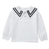 Girls Lapel Bottoming Shirt Spring and Autumn Korean White Children's Top T-shirt