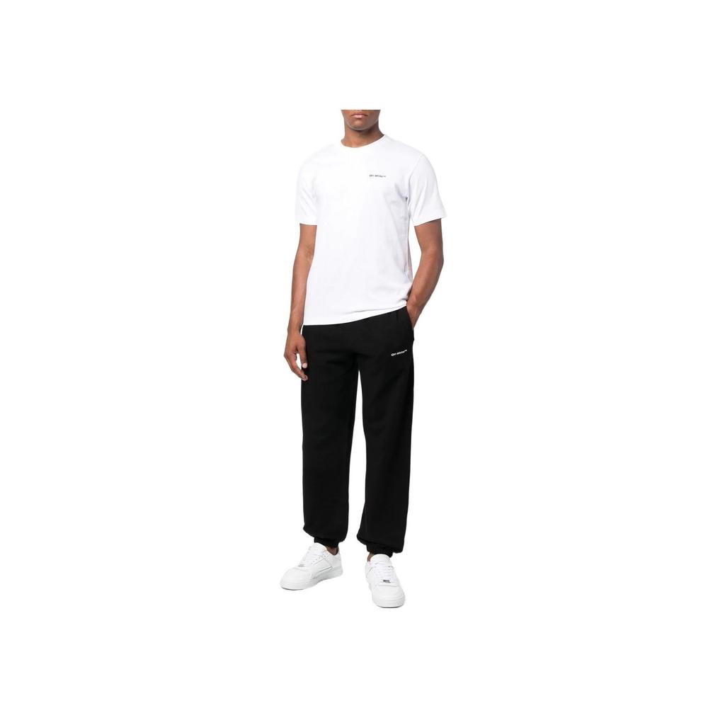 Off-White Wave Diag T-Shirt White Men Tops OMAA027F22JER0160110