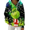 Women's Fashion Casual Christmas Print Pullover Long-Sleeve Hooded Sweatshirt