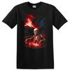Skeleton In Lava Hot Spring Graphic T Shirt Vintage Horror Art Tee