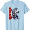 Rockzilla Fierce Kaiju Monster From Japan Playing Guitar Tshirt S6xl