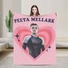 Hunger Games Peeta Mellark Blanket Cover Flannel Josh Hutcherson Lightweight Thin Throw Blanket for Sofa Couch Quilt Portable