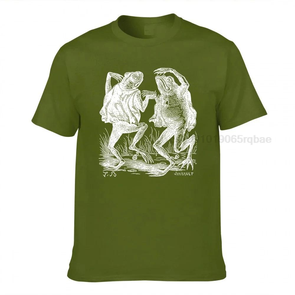 Dancing Toads Organic Unisex Tshirt Vintage Style Demon Tshirt Cotton Casual Unisex T Shirt Unisexs Tee Shirts Tops