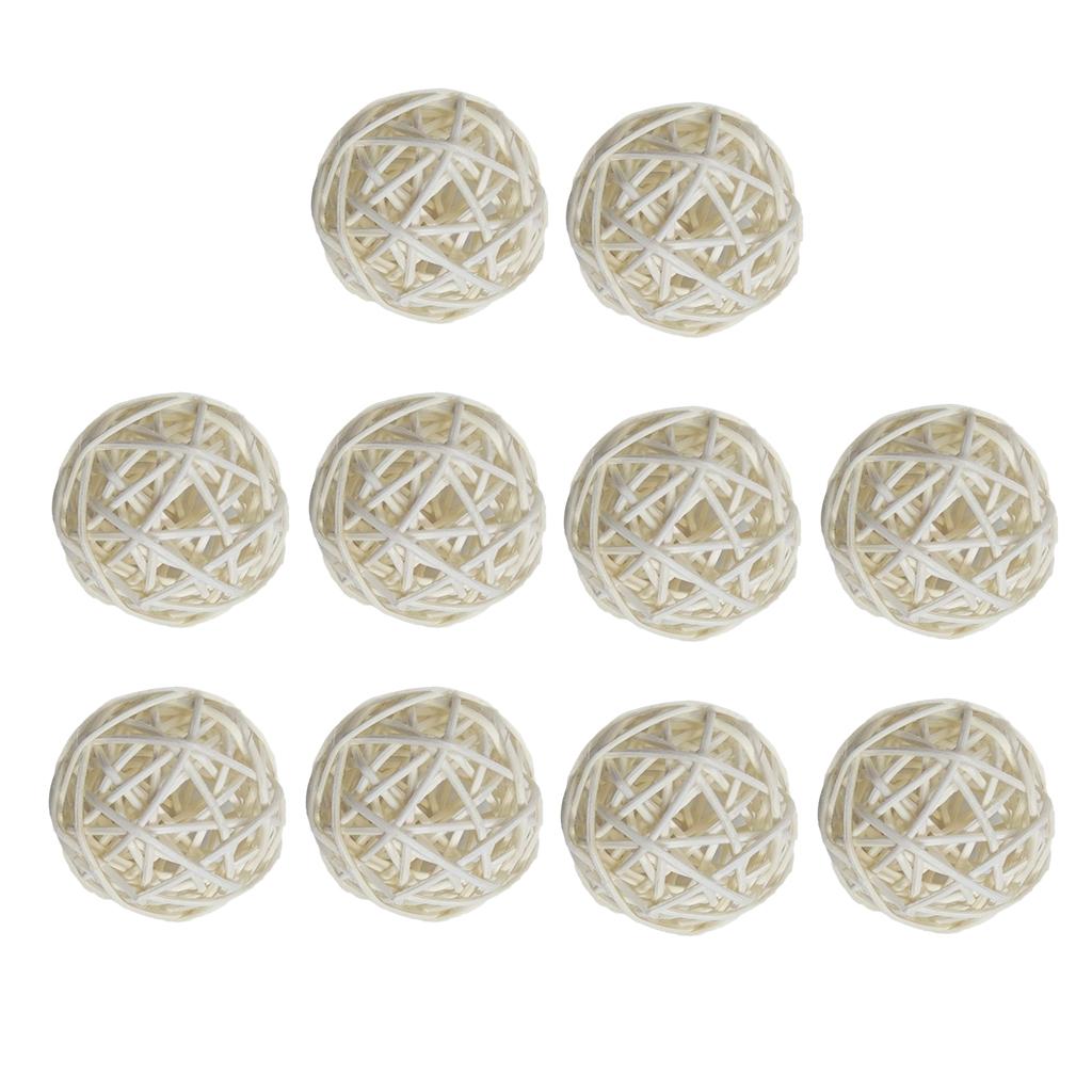 10x Weide Rattan Kugel Ranke Kugel Party Dekorationen Basteln Geschenke