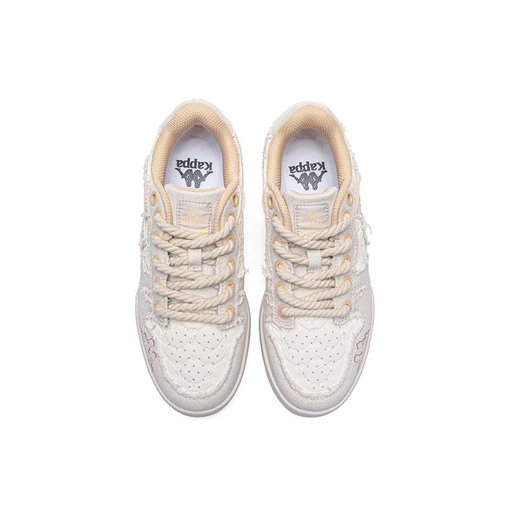 Kappa Non-Slip Durable Comfortable Lightweight Low-Top Skate Shoes Women sneaker White K0D05CC07CJ-012