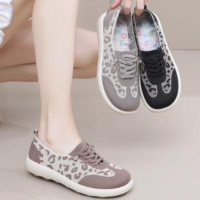 Adidași cu șireturi pentru femei, ușori, antiderapanți, casual, pentru mers pe jos, balerini confortabili pentru alergat, pentru femei, pantofi de tenis din plasă tricotată respirabilă