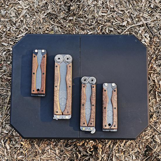 Folding Hand Saw with Wooden Handle Sharp Blade Double-Sided Teeth Portable Lightweight