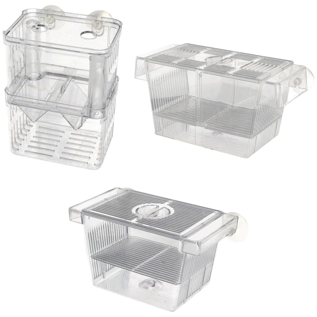 Aquarium Hatchery Breeder Box Transparent Acrylic Divider for Baby Fish Growth and Fish Tank Accessories