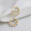 Chinese Restaurant Fourth Season Zhao Liying Same Style Earrings for Shell Bead Ear Buckle Earrings Clear Summer Earring