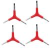 4PCS 4/5/6mm Three Way Hex Wrench Lightweight Inner Hex Wrench Bike Hex Wrench  Bicycle Repair