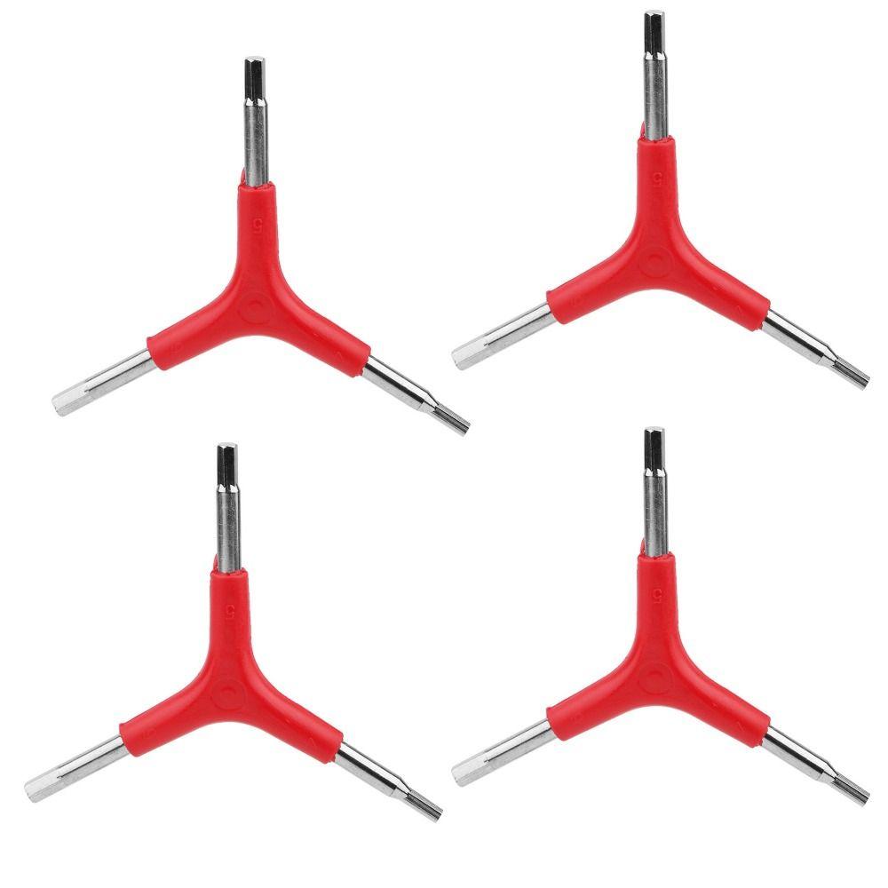 4PCS Y-Shaped Bike Hex Wrench 4/5/6mm Inner Hex Wrench Portable Three Way Hex Wrench  Cycling Repair