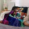 1PC Seasonal Universal Cartoon Blanket for Home Decoration, Soft Flannel Throw Blanket, Versatile & Cozy for Bedroom, Suitable as a Gift, Pe