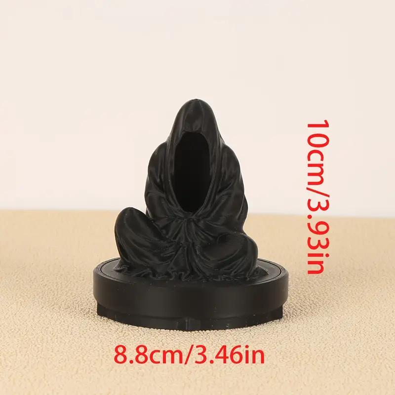 Portacandele Mietitore - Decorazione Spettrale di Halloween, Statuetta da Tavolo in Plastica Resistente per Meditazione e Accenti per la Casa Gotica