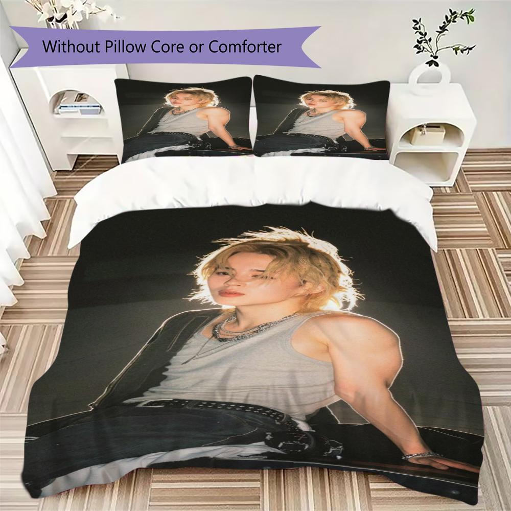 Male Idol Portrait Light Threepiece Set 1 Duvet Cover 2 Pillowcase Without Core Without Core Soft And Comfortable