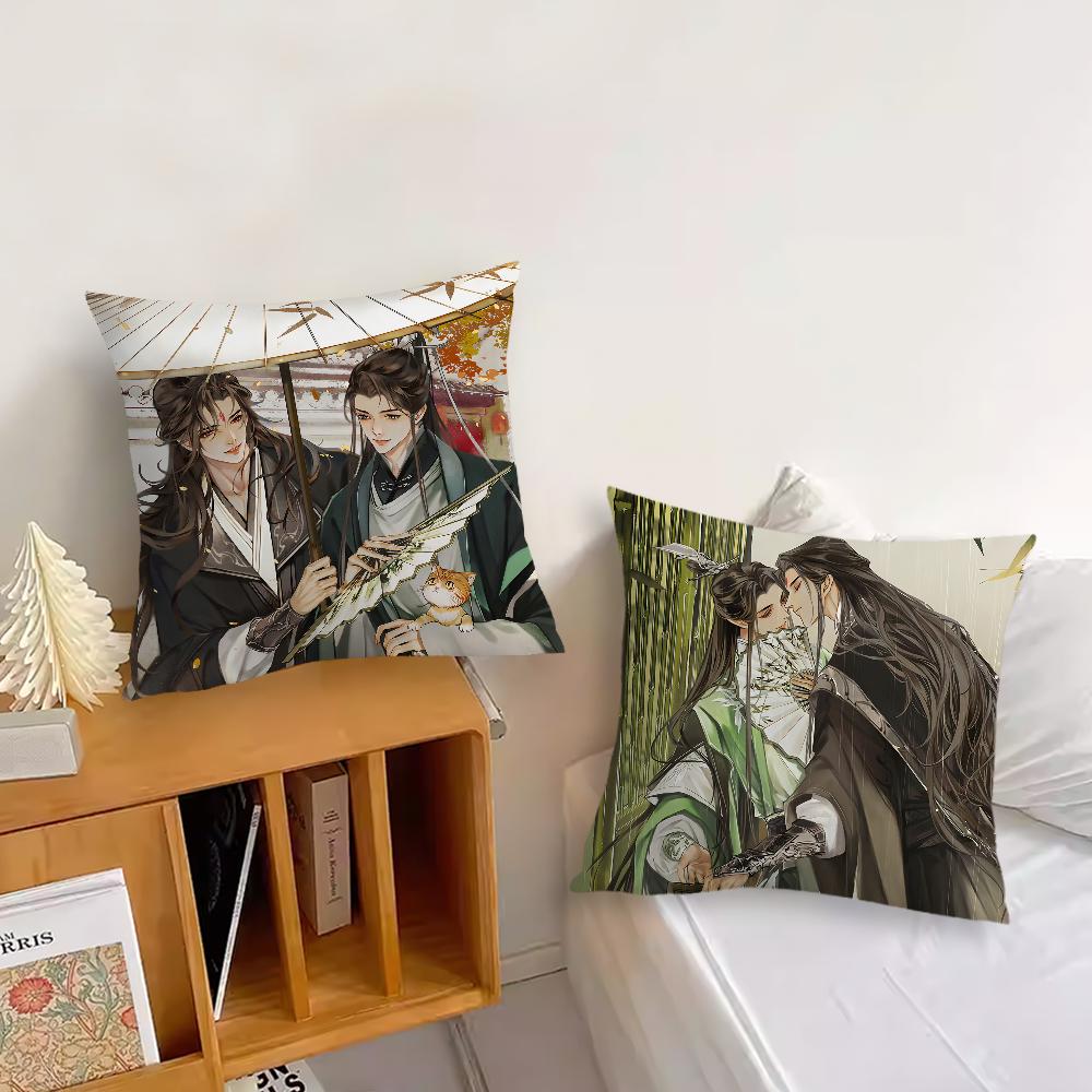 The Scum Villains Self-Saving System Bl Novel Cushion For Bedroom Car Coffee Shop Room And Living Room Sofa Decorative Pillow Co