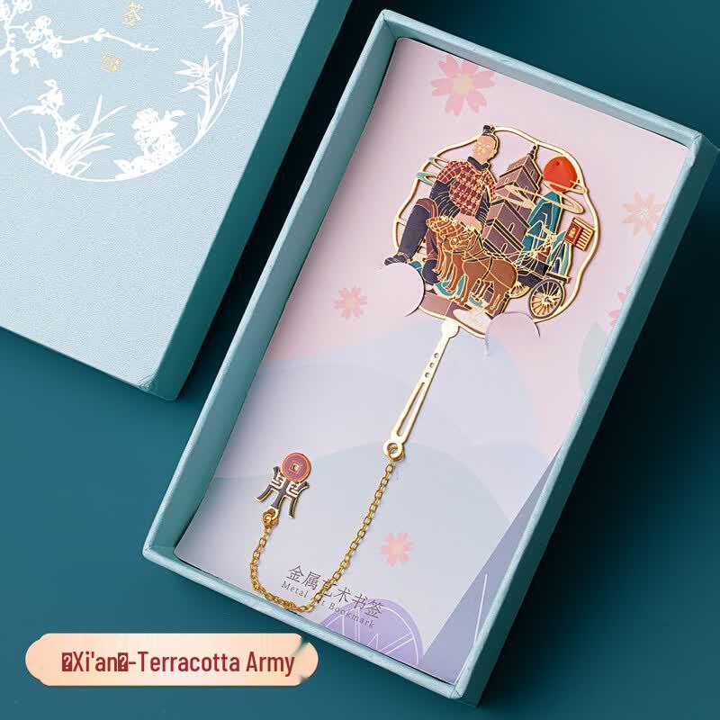 Xi an Cultural Metal Bookmark Gift Box