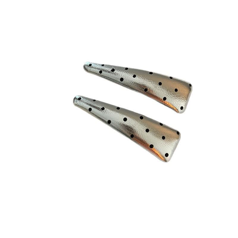 French Retro Polka Dot BB Side Clip, Versatile Bangs & Forehead Hair Clip for Women, Stylish Small Hair Accessory.